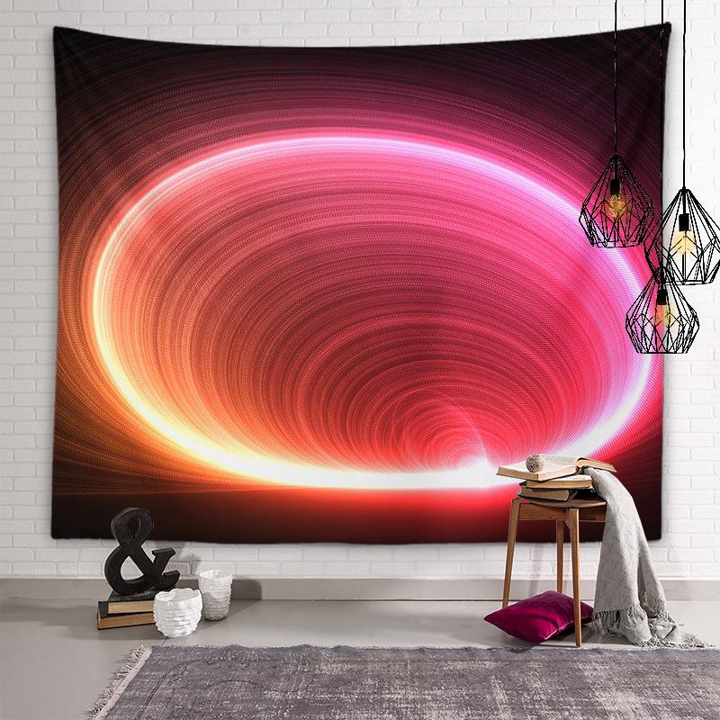 Психоделическая Геометрия, индивидуальный гобелен, хиппи, гобелен в стиле бохо, настенный художественный декор, гостиная, спальня, домашний декор, гобелен