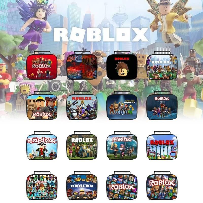 Портативная сумка для ланча Roblox для студентов, изолированная и вместительная
