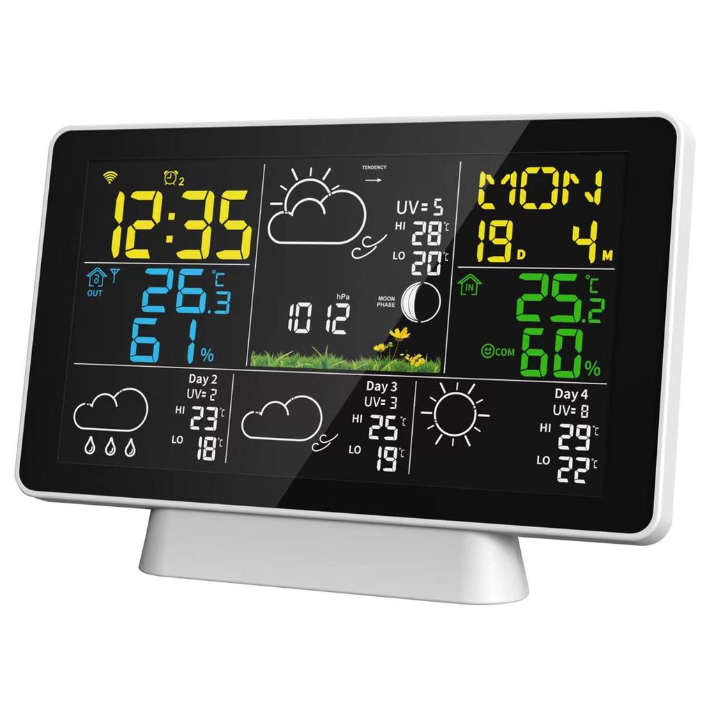 WIFI Weather Station Wireless Indoor Outdoor Hygrometer Thermometer Temperature Humidity Display KTY
