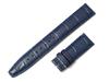 King Watch Parts Compatible with IWC Portuguese Embossed Night [Import Original] D-Buckle Strap, Crocodile, Blue, 22/18mm