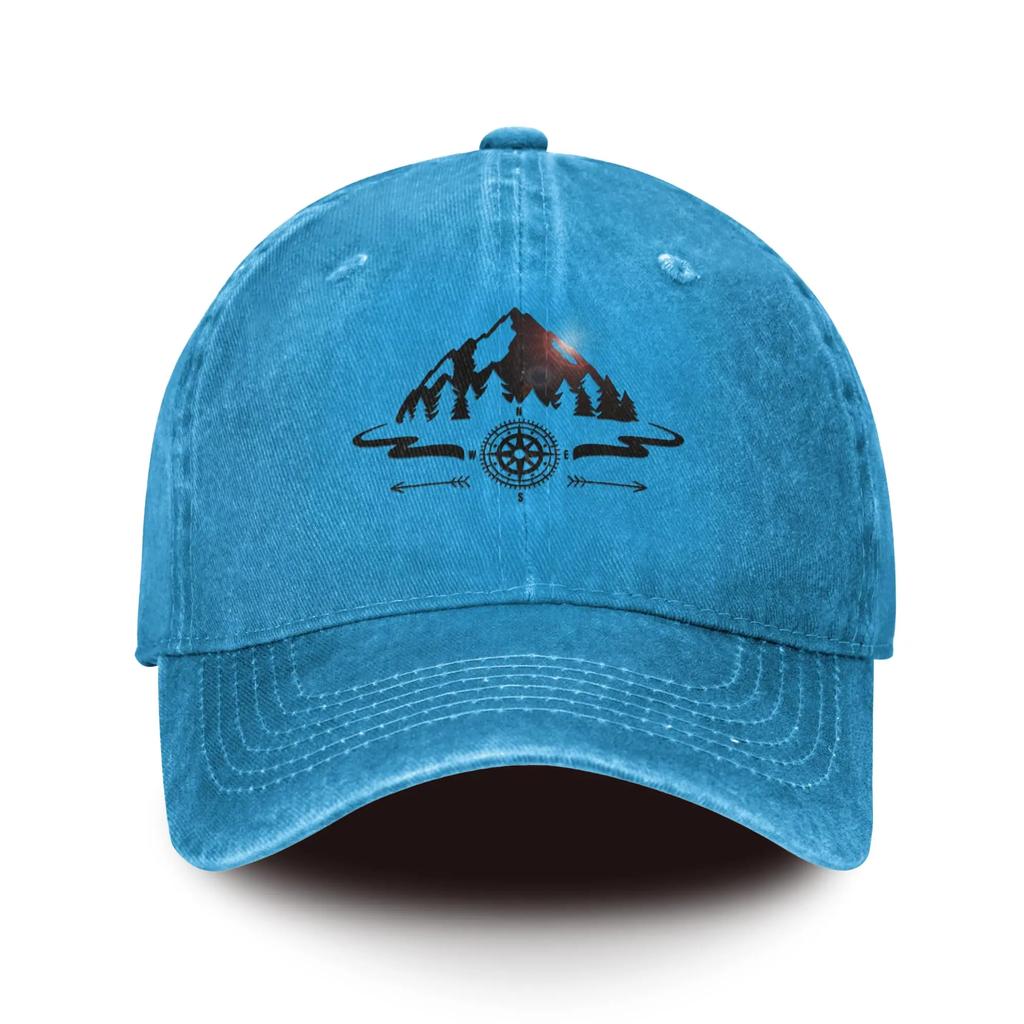 Мягкая бейсболка Mountain Baseball Hats Men Cotton Ball с рисунком компаса