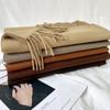 Autumn and Winter New Solid Color Scarf Imitation Cashmere Scarf Women's Warm Shawl Scarf