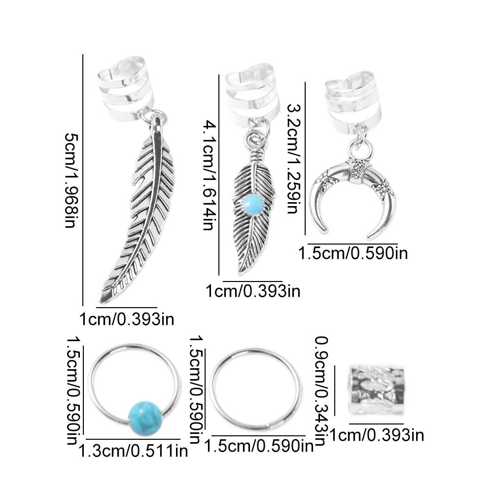 31pcs Dread Locks Hollow Out Hair Ring Hair Braiding Hair Braid Tubes Dreadlocks Beads Decor