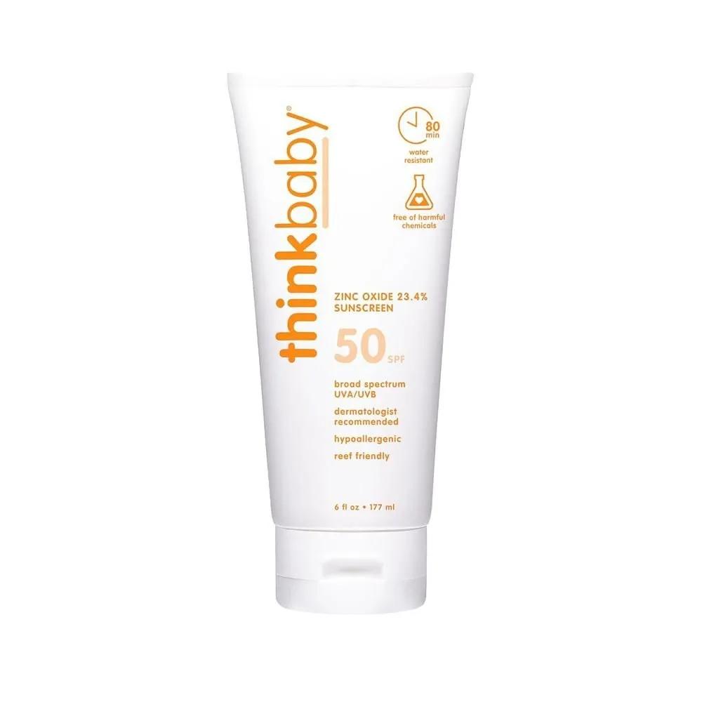 Thinkbaby 50 Детский солнцезащитный крем 177 мл Thinkbaby 50+ Детский солнцезащитный крем, Натуральный солнцезащитный крем