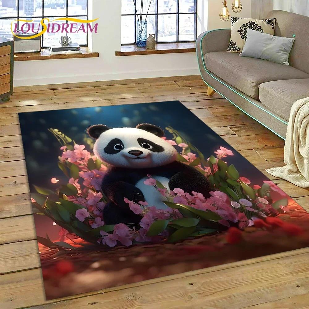 Мультфильм милый панда мечта животное 3D ковер ковер для спальни гостиная домашний диван украшение,детская игра большой декор напольный коврик