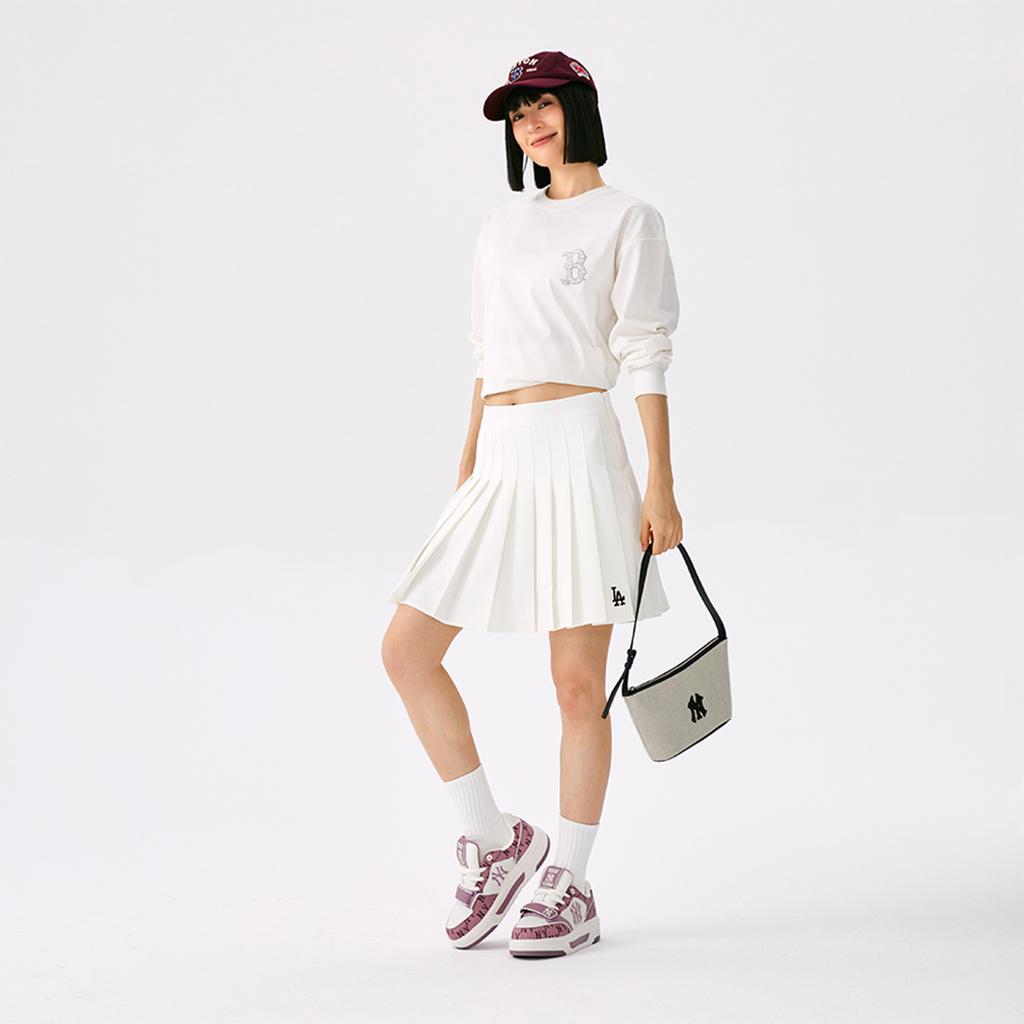 Новая базовая коллекция MLB Boston Red Sox 25FW Футболка Унисекс Слоновая кость Белый 3ATSB0554-43IVS