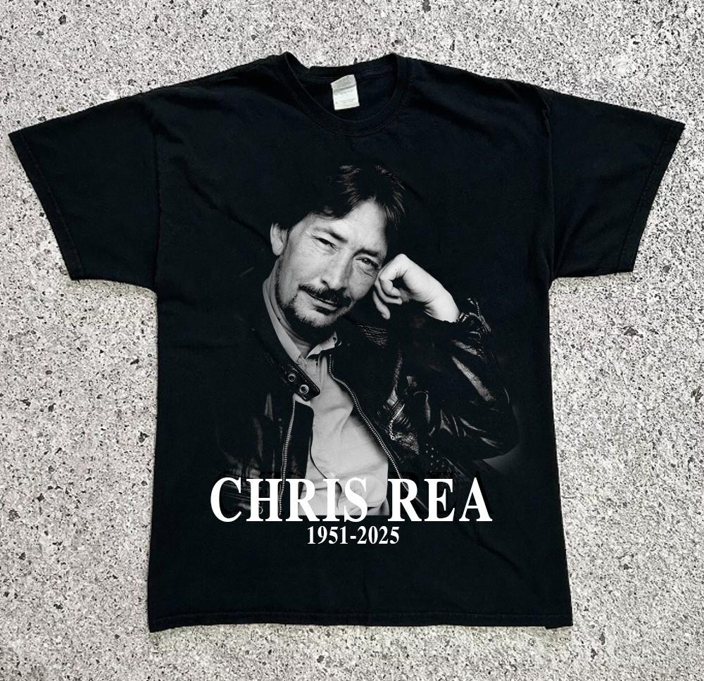 Популярная футболка CHRIS REA R.I.P Логотип Подарок Смешная Все размеры Унисекс Футболка B07.139