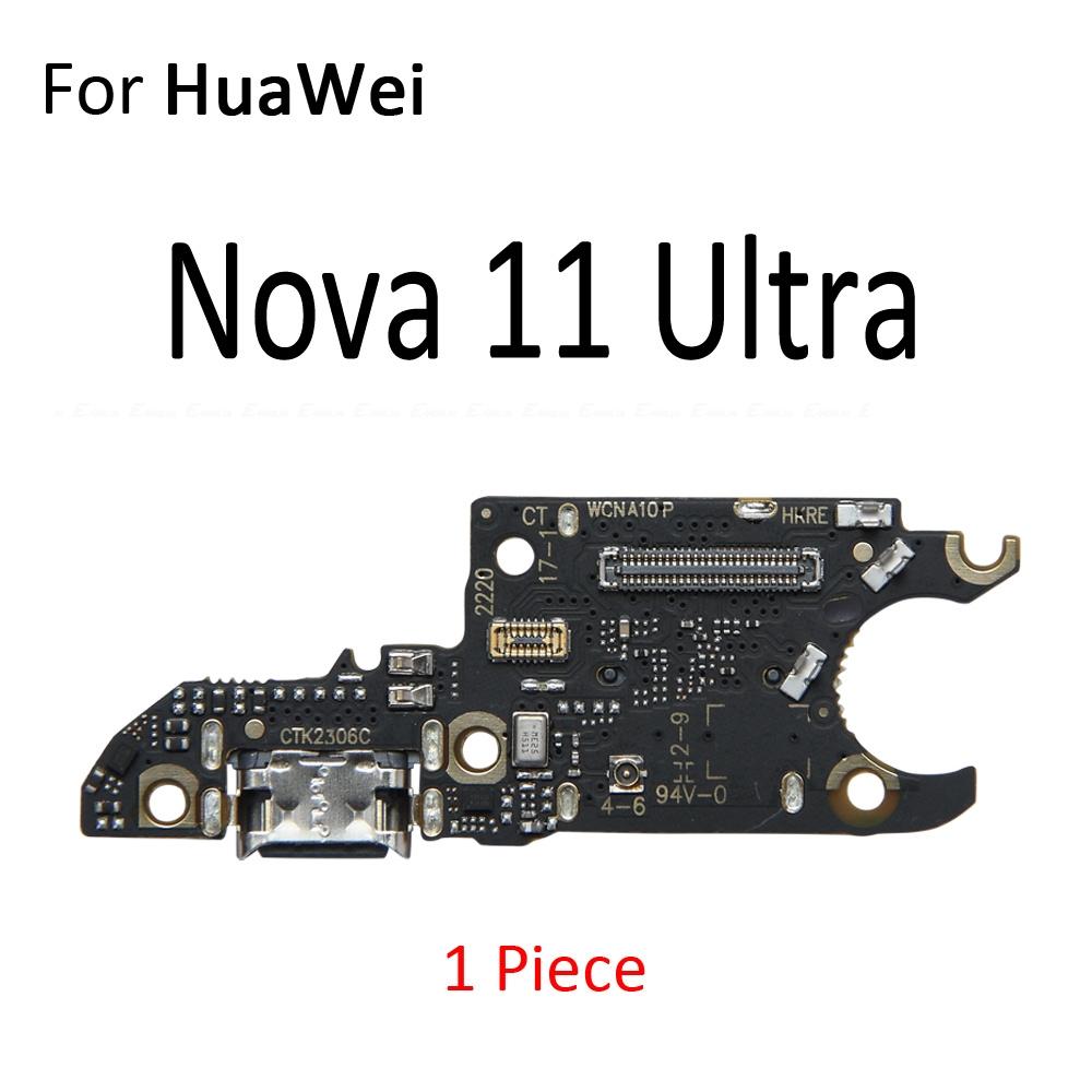 Power Charging Connector Plug Port Dock Board With Mic Microphone Flex Cable For HuaWei Nova 9 10 11 11i 12 12i Pro SE Ultra