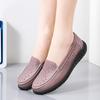 Women Moccasins Leather Driving Comfort Flats Casual Slip On White Nurse Walking Minimalist Summer Maternity Shoes