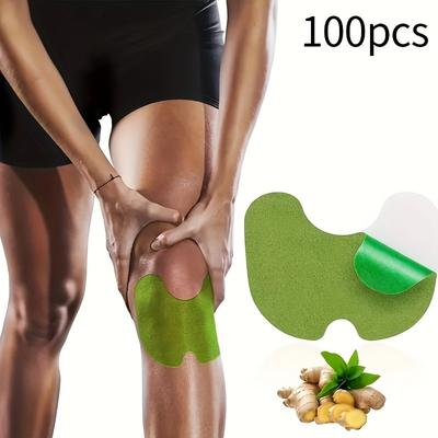 100 штук домашних моксибустионных пластырей для коленного сустава: Пластыри для шеи, плеча, талии, шеи, талии и коленного сустава - Изготовлены из мягкого нетканого материала