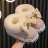 Pantuflas бархатная детская хлопковая обувь зимние новые теплые зимние сапоги для девочек мультяшные хлопковые тапочки для мальчиков нескользящая домашняя обувь детская обувь