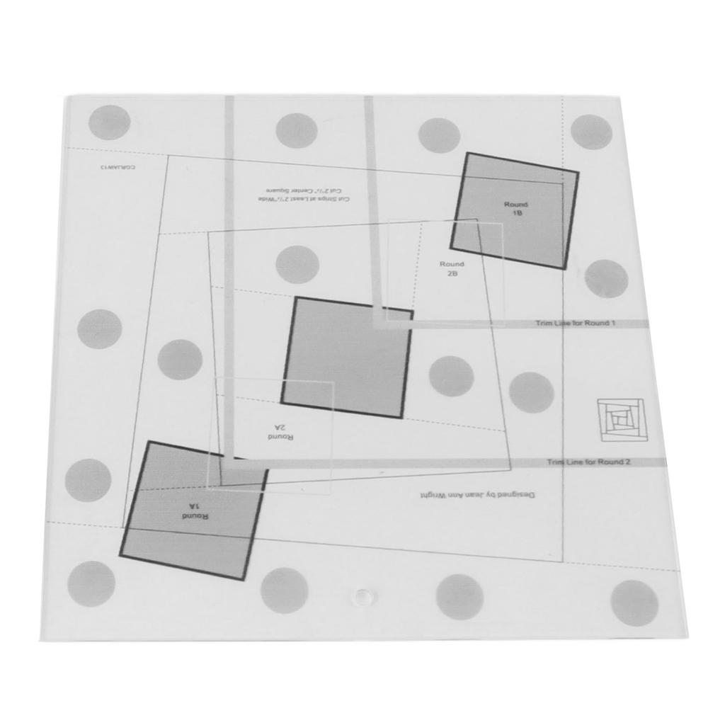 Log Cabin Quilt Ruler Transparent Acrylic Quilting Ruler Log Cabin Trim Tool