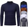 Autumn And Winter Men's Casual Solid Color High Collar Men's Slim Long-sleeved T-shirt Bottoming Shirt