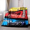 Custom Name Car Adventure Flannel Blanket Throw Blanket Soft Warm Sofa Bed Decor Unique Gift