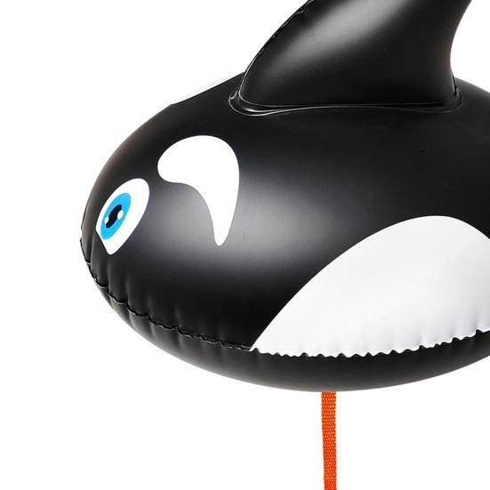 Плавающий плавательный мяч с регулируемой талией Надувной буй для плавания в форме дельфина Подушка безопасности против утопления Средство безопасности для пловцов на открытой воде Каякинг