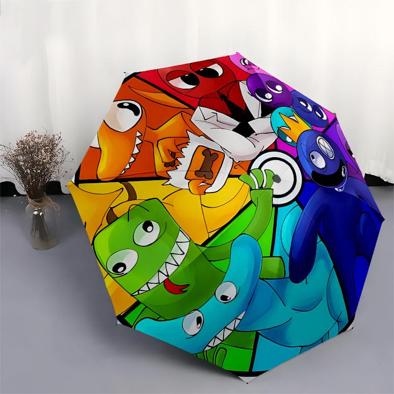 Characters, Cartoon themed, Eight ribbed, Self folding Umbrella Is Suitable for Everyday Outdoor Use and Is An Ideal Gift for Friends and Fa