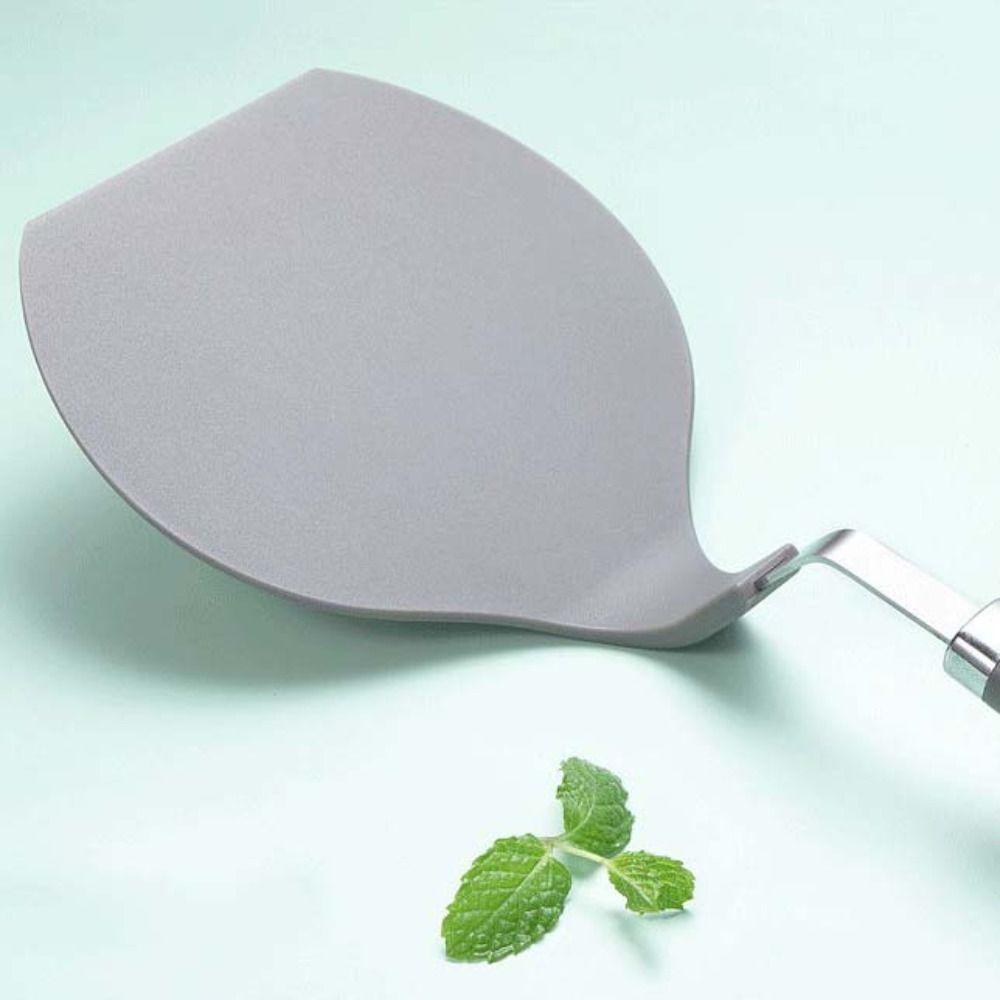 Жаропрочная лопатка для пиццы с ручкой, предотвращающей ожоги, большой размер, лопатка для блинов, полукруглая головка, подвешиваемая пластина для подъема торта, кондитерские изделия