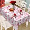 Скатерть на День святого Валентина Скатерть с сердечками любви Прямоугольная Квадратная Романтическая Скатерть для Юбилея Свадебной вечеринки Украшение обеденного стола