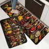 1Pcs Spices and Cutlery Soft Kitchen Rug Anti-Fatigue Kitchen Rug Waterproof Non-Slip Rugs Set Runner Rug Bedside Rug Absorbent Carpet For Kitchen