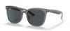 RB4379D Gray Gray Size 55 Ray-Ban Sunglasses, Transparent/Dark Lenses,