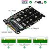 2 в 1 M.2 NVMe SATA U2PCB M.2 NVME SSD Ключ M Ключ B SSD к U.2 SFF-8639 Адаптер PCIe M2 Конвертер Детали для настольного компьютера