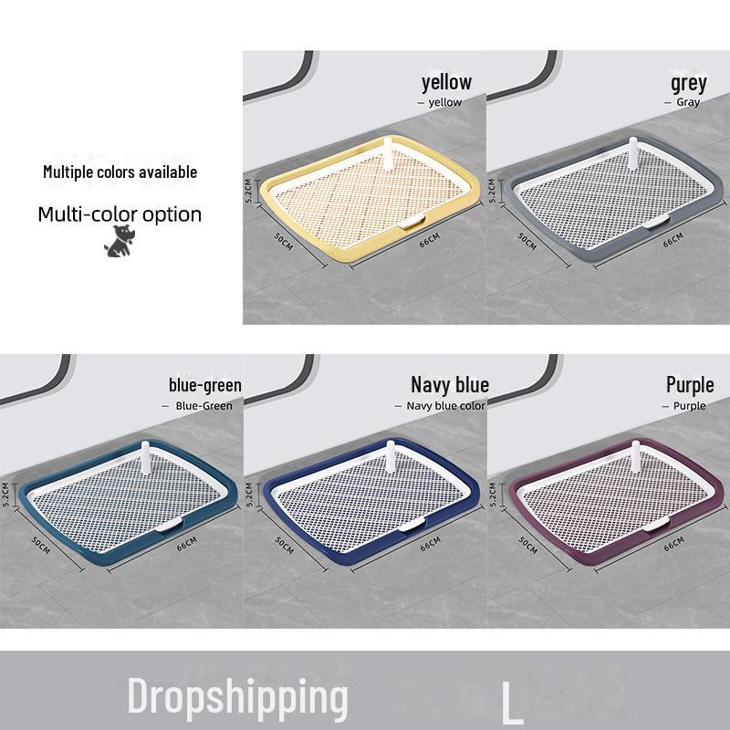Очень большой плоский туалет для собак с колоннами — без брызг, легко чистится для собак всех размеров
