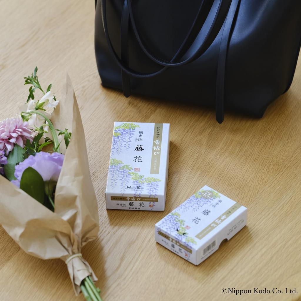 Благовония Nippon Kodo Incense knot с легким ароматом глицинии и розы 110 г
