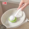 Nonstick Pan Scrubber With Pp Handle And Sponge For Dishwashing Tool