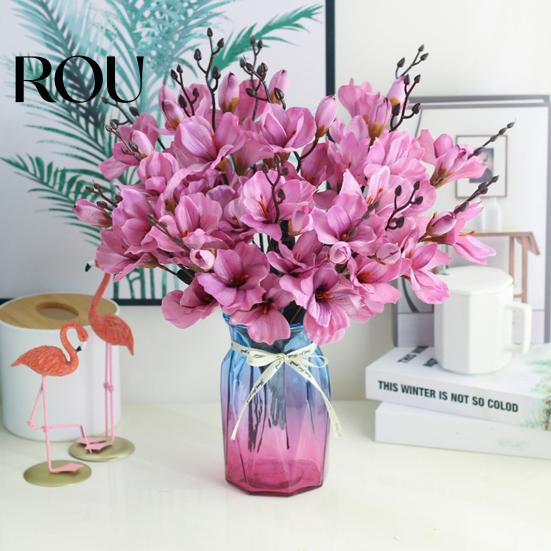 Faux Silk Flower 1 Bundle Artificial Gladiolus Landscaping Table Top Ornaments Immortal Living Room Simulation Plant for Garden
