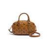 Sanrio Hello Kitty Floral Print Fashionable Versatile PU Shoulder Crossbody Bag Women bags Pink Milk-Tea Brown SHHF41593