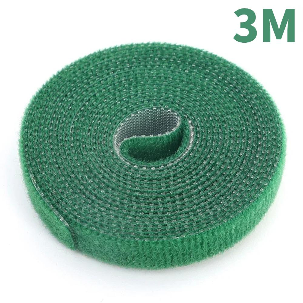 20/2M Nylon Plant Ties Plant Bandage Hook Tie Loop Adjustable Plant Support Reusable Fastener Tape for Home Garden Accessories