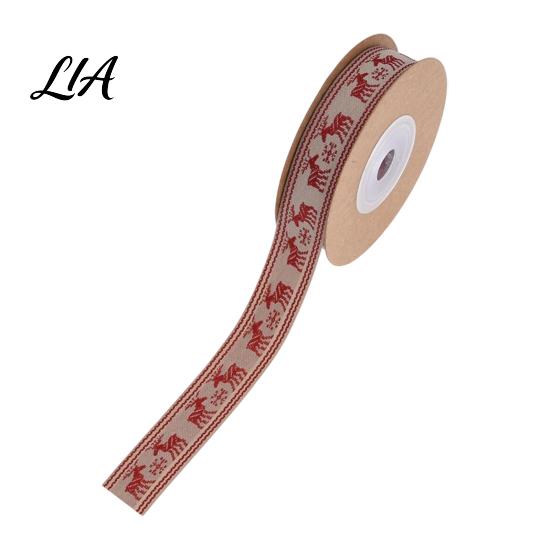 DIY Handmade Jewelry Making Ribbon Christmas Packaging Ribbon, Cotton And Faux Linen Decorative Fabric Roll for Holiday Rustic Supplies Gift Wrapping,