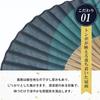 Стильный деловой набор с веером, футляром для веера и платком [Osaka Choseido] Мужской - Кагэро (Темно-зеленый)