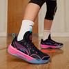 Кроссовки для баскетбола Li Ning Youth Yu Shuai Low, удобные, легкие, нескользящие, амортизирующие, износостойкие, с низким верхом, детские, черные, розовые, YKBS058-1