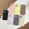 Чехол для iPhone 17/16 Pro Max и 15 с большим окном и стеклянной крышкой для объектива для iPhone 14/13