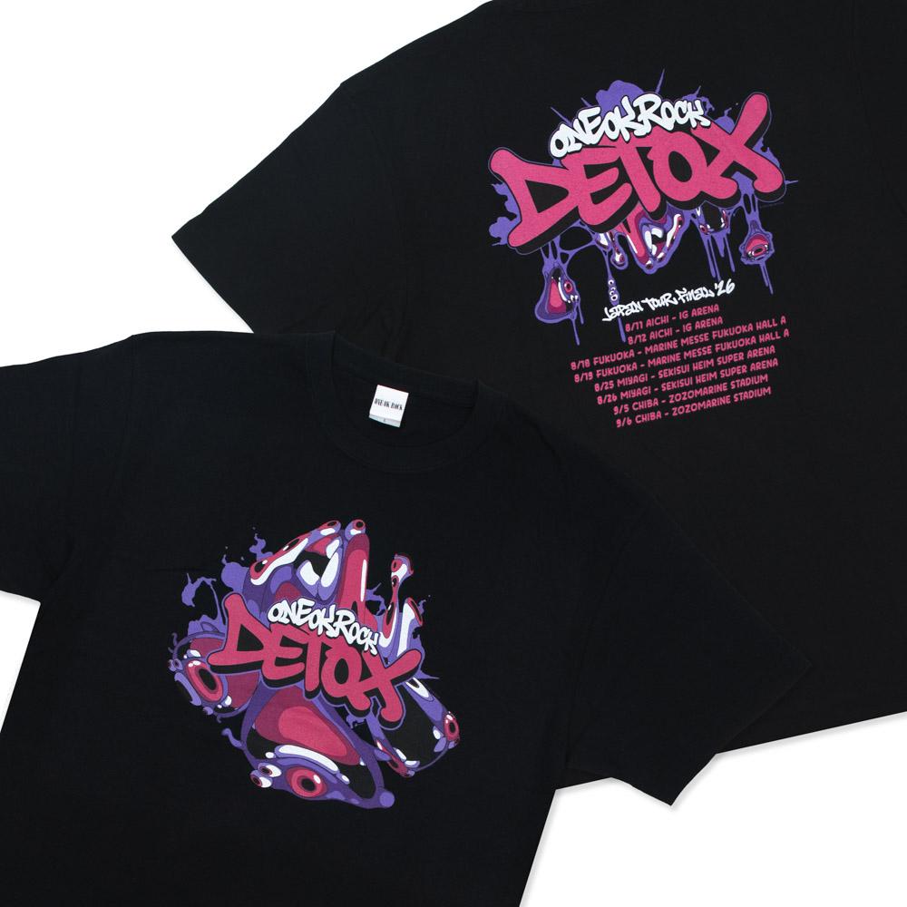2026 ONE OK ROCK DETOX Live Venue Print Tshirt Drip Cartoon Loose Cotton Popular Fashion Unisex Multi Color Streetwear Tops