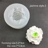 3D силиконовая форма для гардении и жасмина, шоколадная помадка, мусс, автомобильная ароматерапия, восковой лист, гипсовая эпоксидная форма