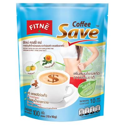 FITNE ' Coffee Save Смесь растворимого кофе с экстрактом сафлора и экстрактом гарцинии, 10/24 пакетика - Тайский