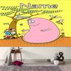 Personalized Barbapapa Background Tapestry,Custom Name Birthday Party,Multifunctional Wall Decoration for Home Decor,Various Occasions