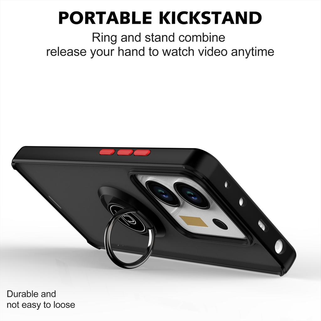 Матовый чехол Armor для Redmi Note 14 13 Pro Plus с подставкой-кольцом, противоударный чехол для Xiaomi 14T Pro Poco M7 F7 Pro K80 X6Pro 5G Funda
