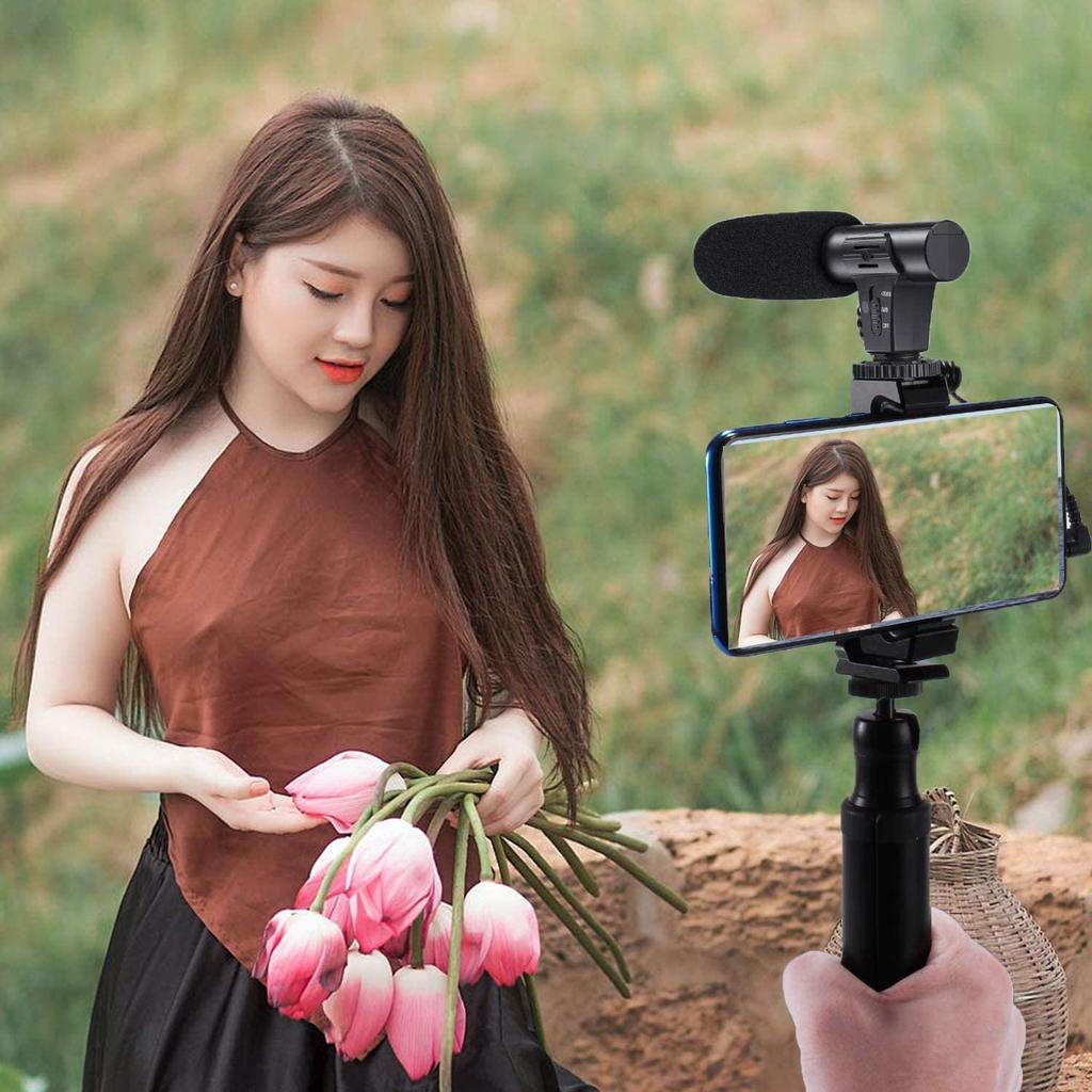 External Camera Microphone, SLR Compatible, Directional Condenser Microphone, D-SLR Recording Microphone, Unidirectional 3.5mm Digital Video