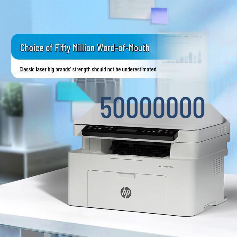 HP Лазерное МФУ 115w A4 Черно-белый многофункциональный принтер Вилка CN (адаптер в комплекте)