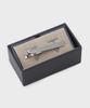 Takeo Kikuchi Tie Auspicious Tie Bar Yagasuri Pattern Laser Contrast Silver 00 Clip, - Plating, 07004803, Men's, (006)