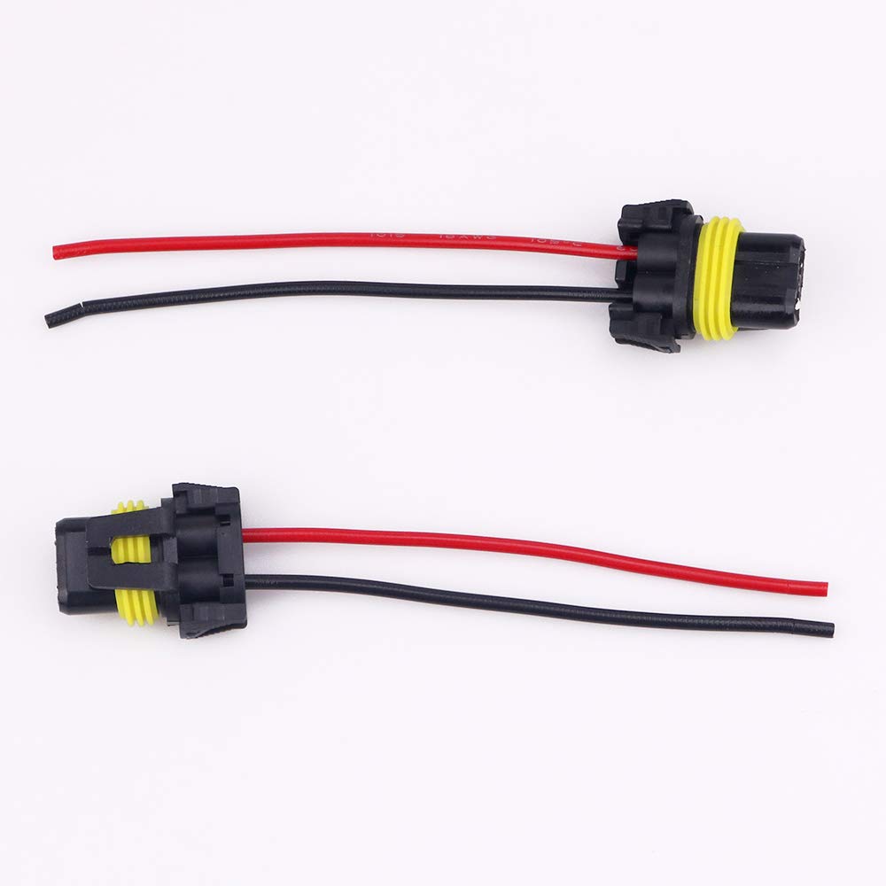 X-STYLE 4PCS 9005 9006 LED Bulb Socket HB3 H10 Male/Female Adapter for Wire Harness Connector Headlight Fog Light Bulb 4pcs