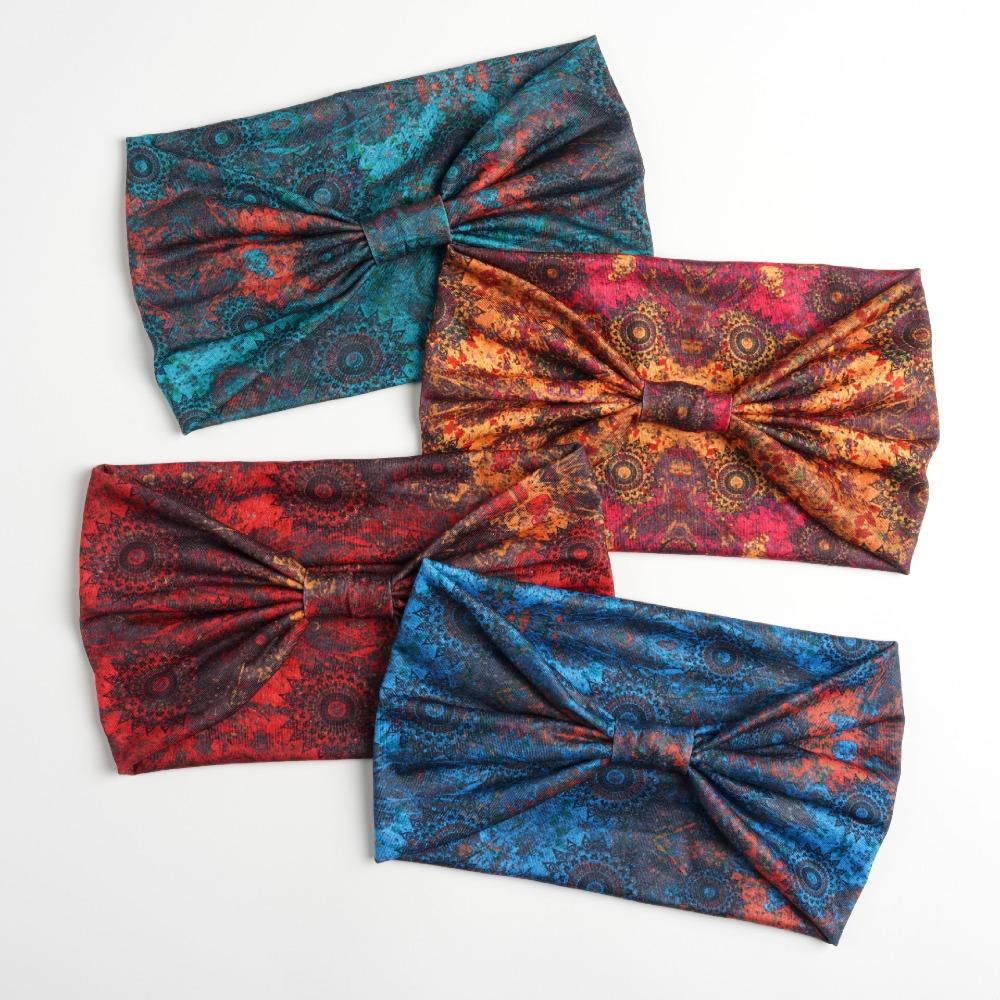 Stretch Boho Headbands Wide-brimmed Wide Headwrap Fashion Workout Head Bands Hair Accessories