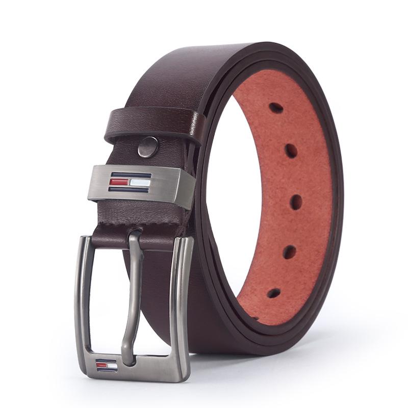 Мужской повседневный ремень из микрофибры в стиле ретро с пряжкой