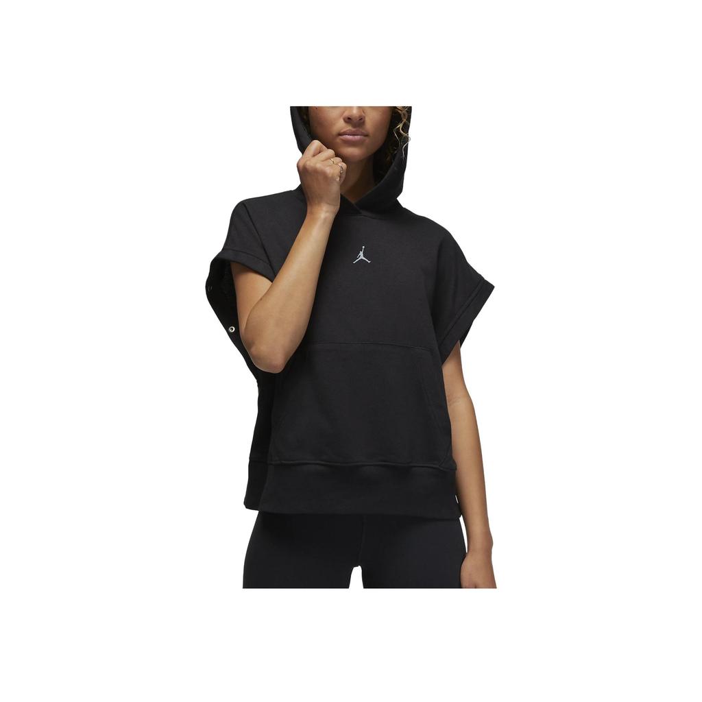 Jordan Сплошной цвет, свободная толстовка с длинным рукавом, женские топы, черный FB4610-010