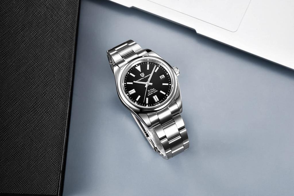 Pagani Design Сделано в SEIKO Автоматические Oyster Водонепроницаемые Керамические Элегантные Нержавеющая Сталь Сапфировые PAGANI DESIGN Мужские Часы, Япония, Механизм, Вечный,