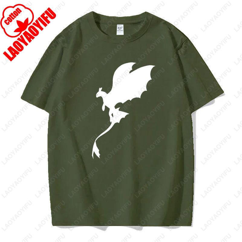 Toothless Light Fury Shirt How To Train Your Dragon for Men Women TShirt Movie Couple Matching Cotton Simple Tee for Unisex Gift