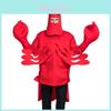 Костюм для выступления Red Lobster Яркий косплей-реквизит Идеально подходит для Хэллоуина и сценических шоу